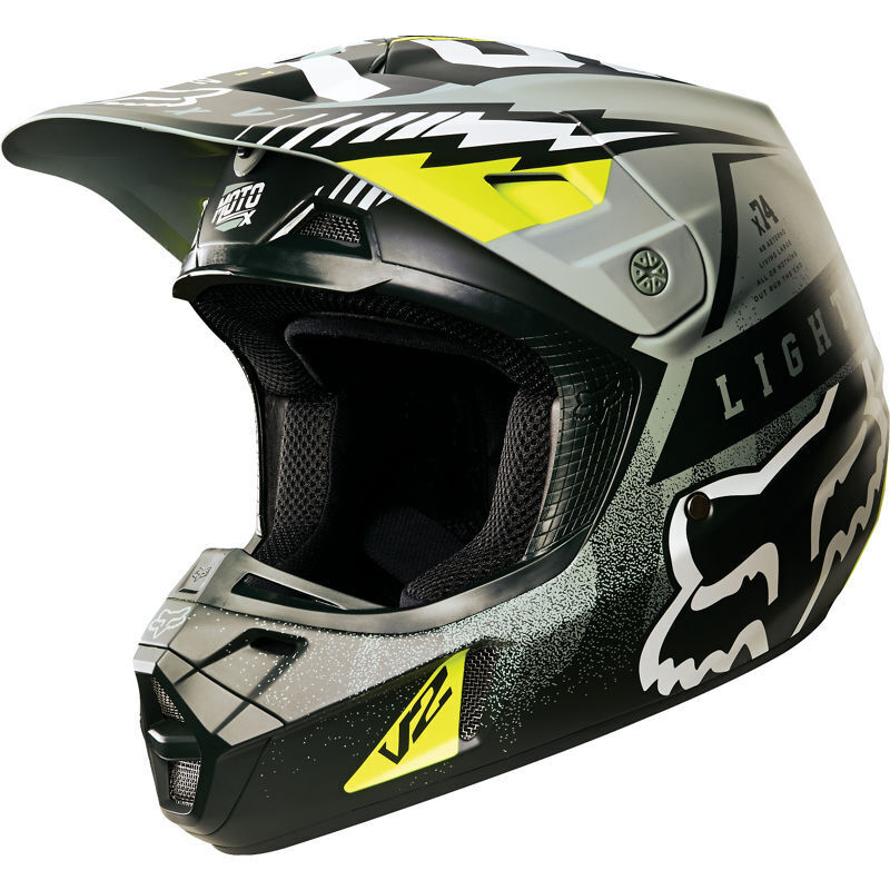 Fox V2 VICIOUS MX Helmet Army MASH Melbourne Action Sports Home