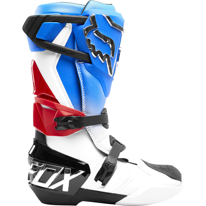 Fox Comp R Boot MX Boots - Blue/Red: MASH - Melbourne Action Sports Home