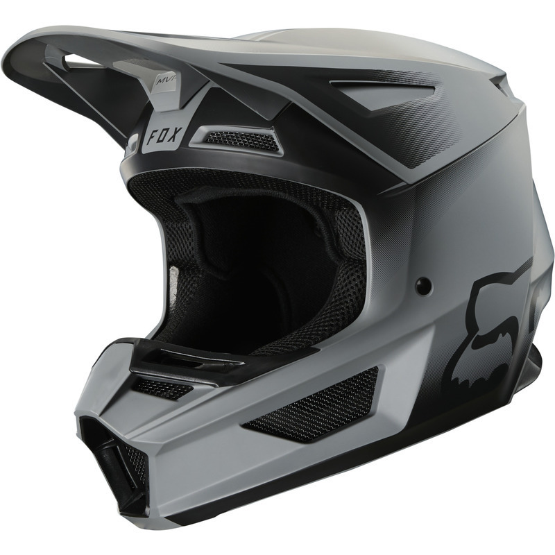 Fox matte grey hot sale helmet