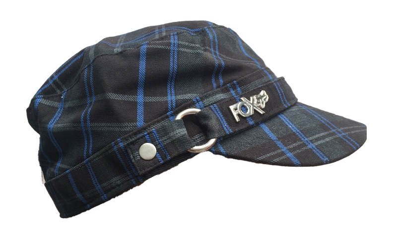 Fox Ladies Girls Prep School Military Hat Cap Black MASH