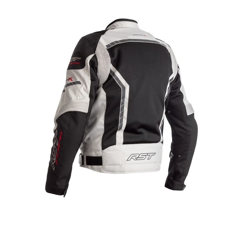 RST Ventilator-x Ce Textile Motorbike Jacket - Black/Silver: MASH ...