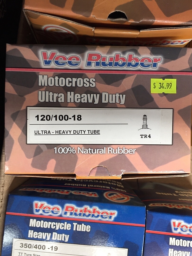 Vee Rubber Ultra Heavy Duty Tube 120/10018 MASH Melbourne Action