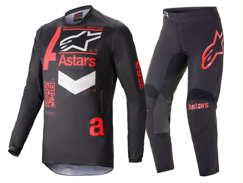 Download Alpinestars Fluid Chaser MX Pants Jersey GEAR SET 2021 - Black/Red