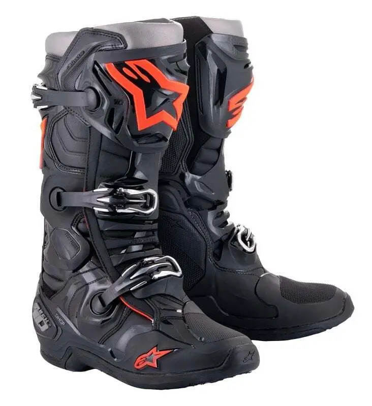 Alpinestars Tech 10 - Black Red Fluoro: MASH MX MTB