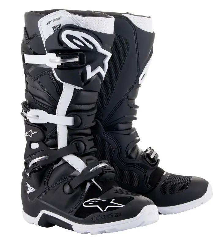 Alpinestars Tech 7 Drystar Enduro - Black/White | MASH MX-MTB