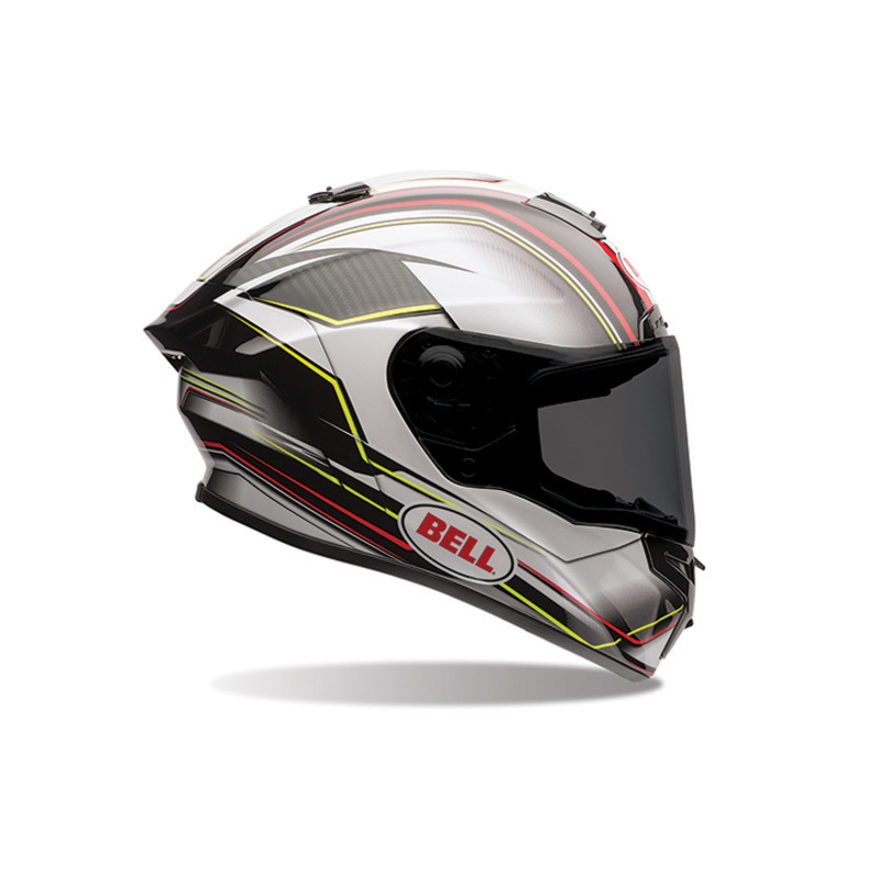 Bell Race Star Motorcycle Helmet Triton Black/Silver X Small MASH