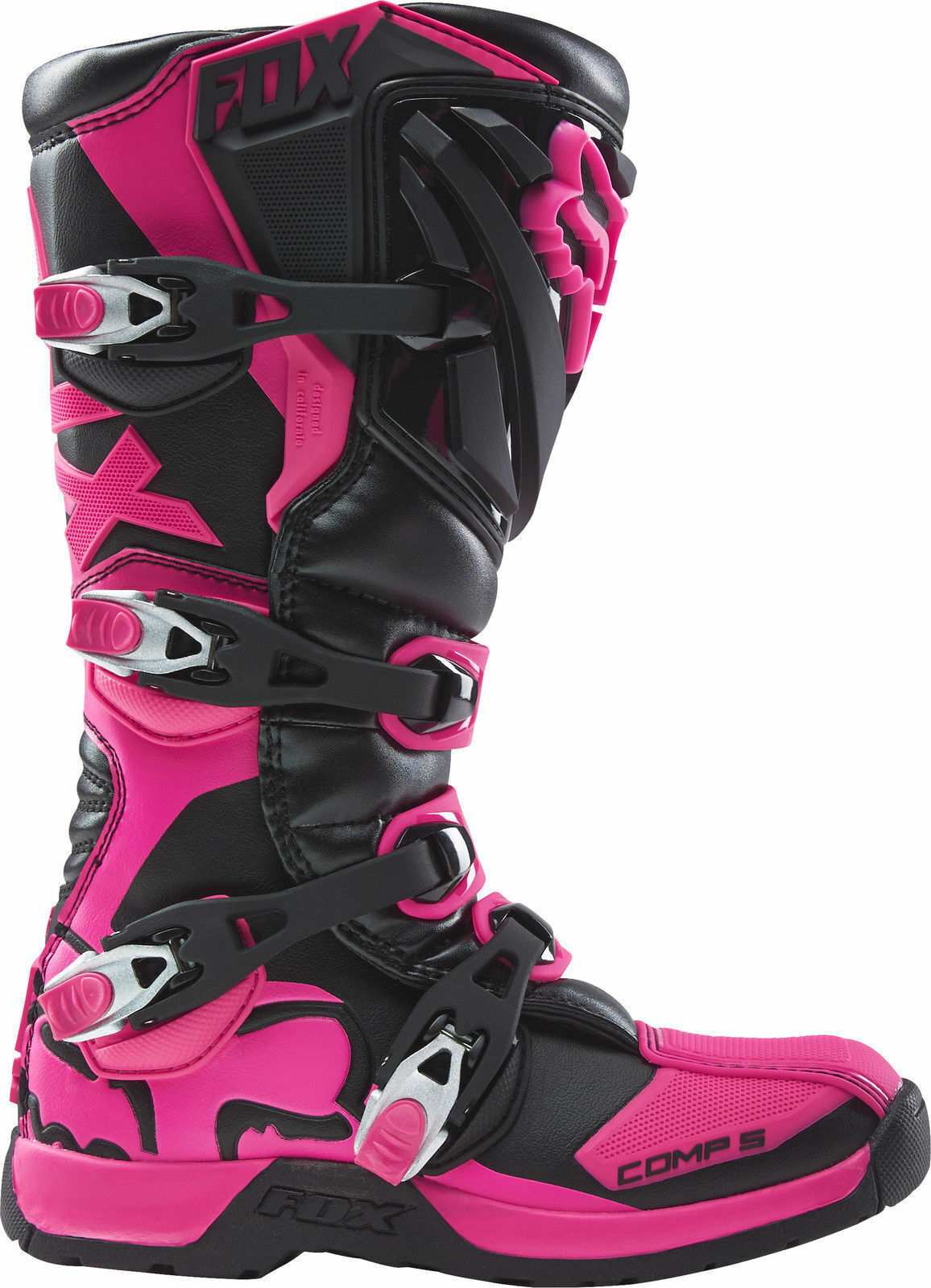 Fox Comp 5 Youth MX Boots Pink MASH Melbourne Action Sports Home