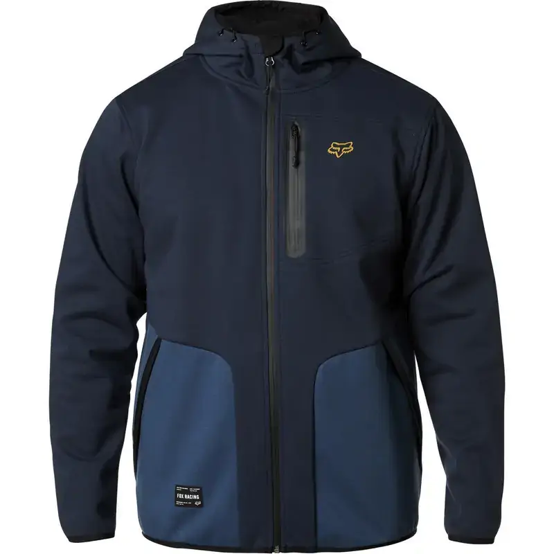 Fox Halff Shell Fox Barricade Softshell Hooded Fleece - Midnight (HOT... | MASH MX-MTB