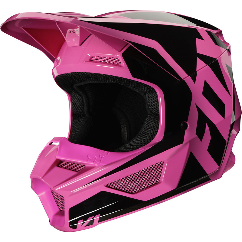 fox youth helmet pink