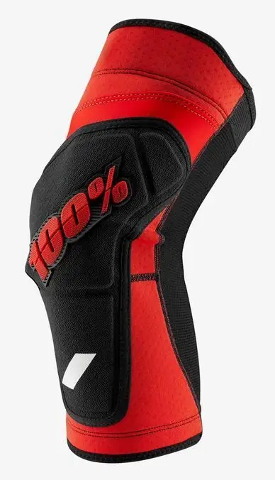 100% Ridecamp MTB Knee Guards - Red/Black: MASH MX MTB