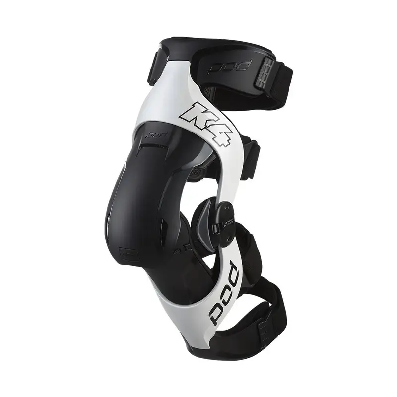 POD K4 2.0 MX Knee Brace RIGHT - White/Black | MASH MX-MTB