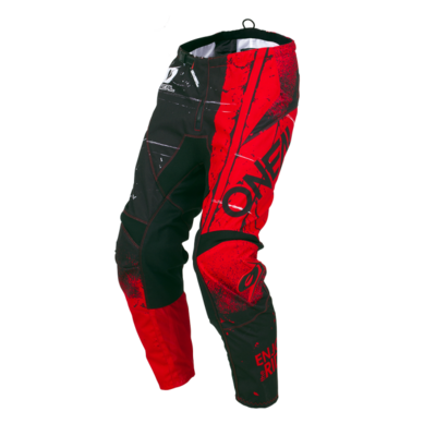 Oneal Element Shred Youth MX Pants - Black/Red
