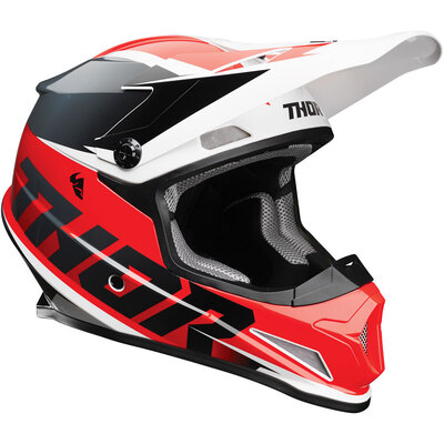 Thor MX Helmet Sector Fader - Red/Black
