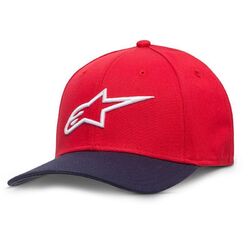 Alpinestars Ageless Curveball Flexfit Cap Hat - Red/Blue