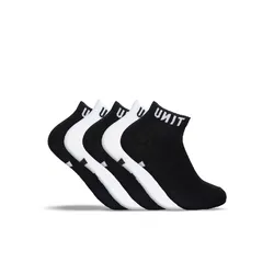 UNIT Lo Lux Black/White Sport Socks (5pkt)