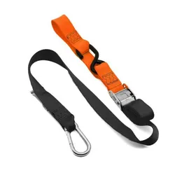 Kustom Hardware 38mm Snap Hook MX Tie Downs - Black/Orange