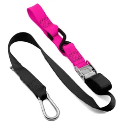 Kustom Hardware 38mm Snap Hook MX Tie Downs - Black/Pink