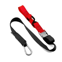 Kustom Hardware 38mm Snap Hook MX Tie Downs - Black/Red