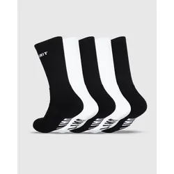 Unit Mens Socks Bamboo 5 Pack Storm - Black/White