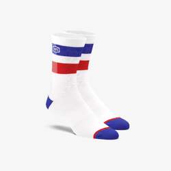 100% MTB Socks Flow Performance - White