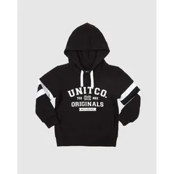 UNIT Kids Fleece Hoodie Colledge - Black/White
