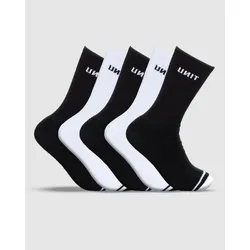 Unit Mens Socks - Crew - 5 Pack - Multi