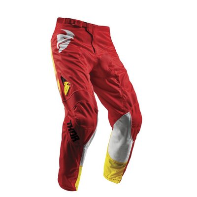 Thor S8Y Pulse Air MX Pant - Red Yellow - Size 20