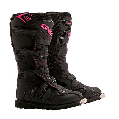 Oneal MX Rider Boots Youth - Black/Pink