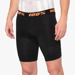100% Mens Liner Shorts Crux - Black