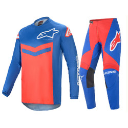 Alpinestars Fluid Speed MX Pants Jersey GEAR SET 2021 - Blue/Bright Red