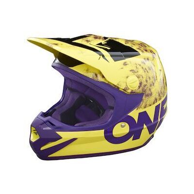One Atom Youth MX Helmet - Yellow - Size YS