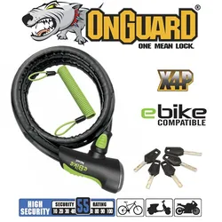 OnGuard Rottweiler Armored Lock E-Bike 180cm x 25mm
