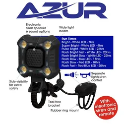 Azur Quad Headlight w/Siren