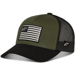 Alpinestars Flag Snapback Hat/Cap - Military Green