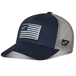 Alpinestars Flag Snapback Hat/Cap - Navy/Grey