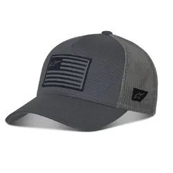 Alpinestars Flag Snapback Hat/Cap - Charcoal/Heather Royal Blue