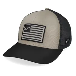 Alpinestars Flag Snapback Hat/Cap - White/Black