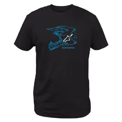 Alpinestars MX Helmet CSF Tee - Black/Blue