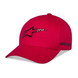 Alpinestars Carbon Fiber Snapback Hat/Cap - Red