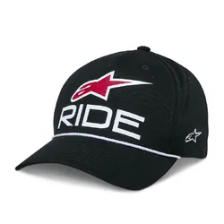 Alpinestars Ride Comp Snapback Hat/Cap - Black/White/Red