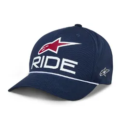 Alpinestars Ride Comp Snapback Hat/Cap - Navy/White/Red