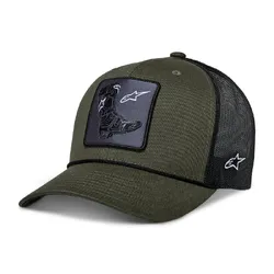 Alpinestars Booted Trucker Hat/Cap - Military Black