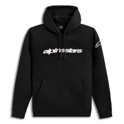 Alpinestars Race Wordmark Hoodie - Black/White/Teal