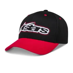 Alpinestars Retro Snapback Hat/Cap - Black/Red 