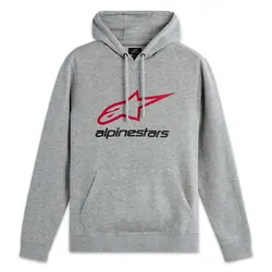 ALPINESTARS Always Hoodie V3 - Grey Heather/Red/Black