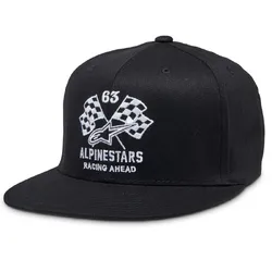 Alpinestars Double Check Flatbill Hat/Cap - Black/White - L-XL