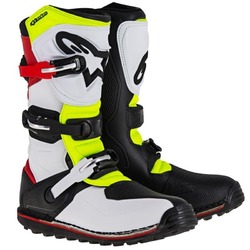 Alpinestars Tech T Trials MX Boots - White/Red/Fluro