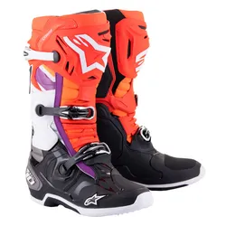 Alpinestars Tech 10 - Black Red Fluoro Orange