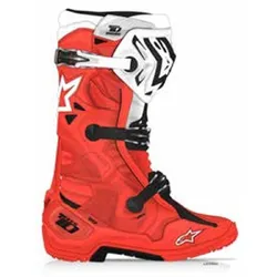 Alpinestars Tech 10 Enduro Boot - Fluro Red/Orange/Black/White