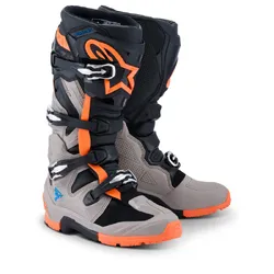 Alpinestars Tech 7 Enduro - Black/Grey/Fluro Red/Orange
